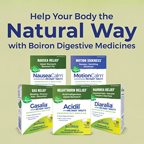 Boiron Acidil On the Go β Travel-Ready Heartburn & Indigestion Relief Pellets (160 Pellets, 2 Count)