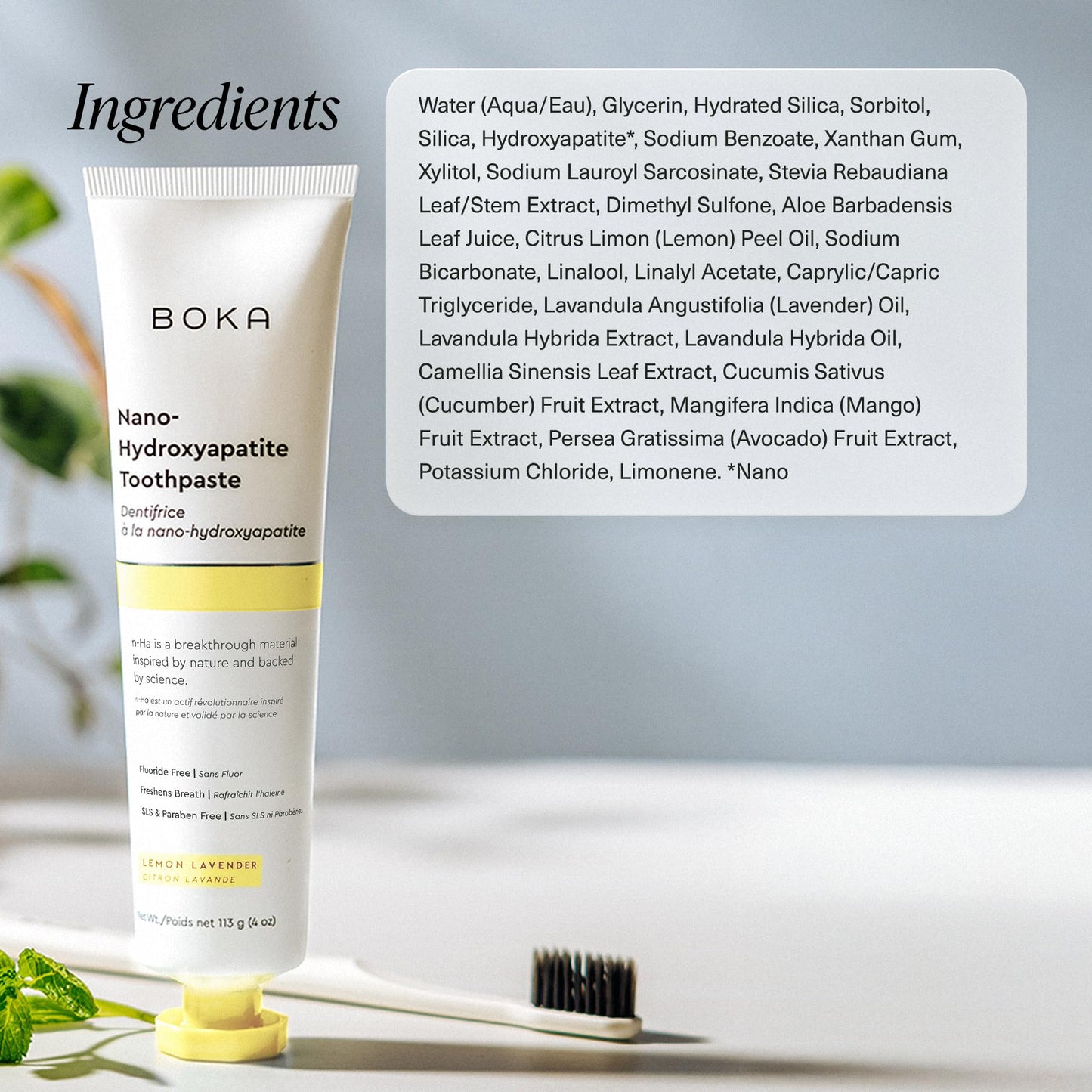 Fluoride Free Toothpaste with Nano Hydroxyapatite β Sensitive Teeth Safe | 4 Oz 3Pk | Ela Mint, Coco Ginger, Lemon Lavender β US Manufactured