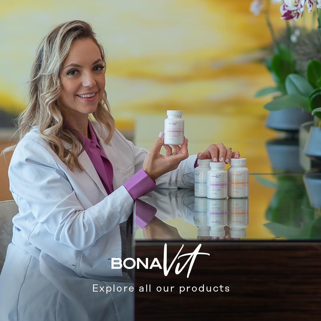 Bonavit BonaGlow Multi-Source Collagen Powder โ 44 Servings | Vitamin C, Probiotics, Digestive Enzymes
