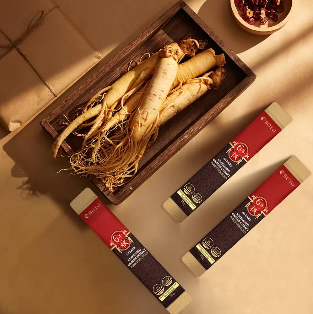 BOTO 6-Year Korean Red Ginseng Sticks โ 30 Sachets