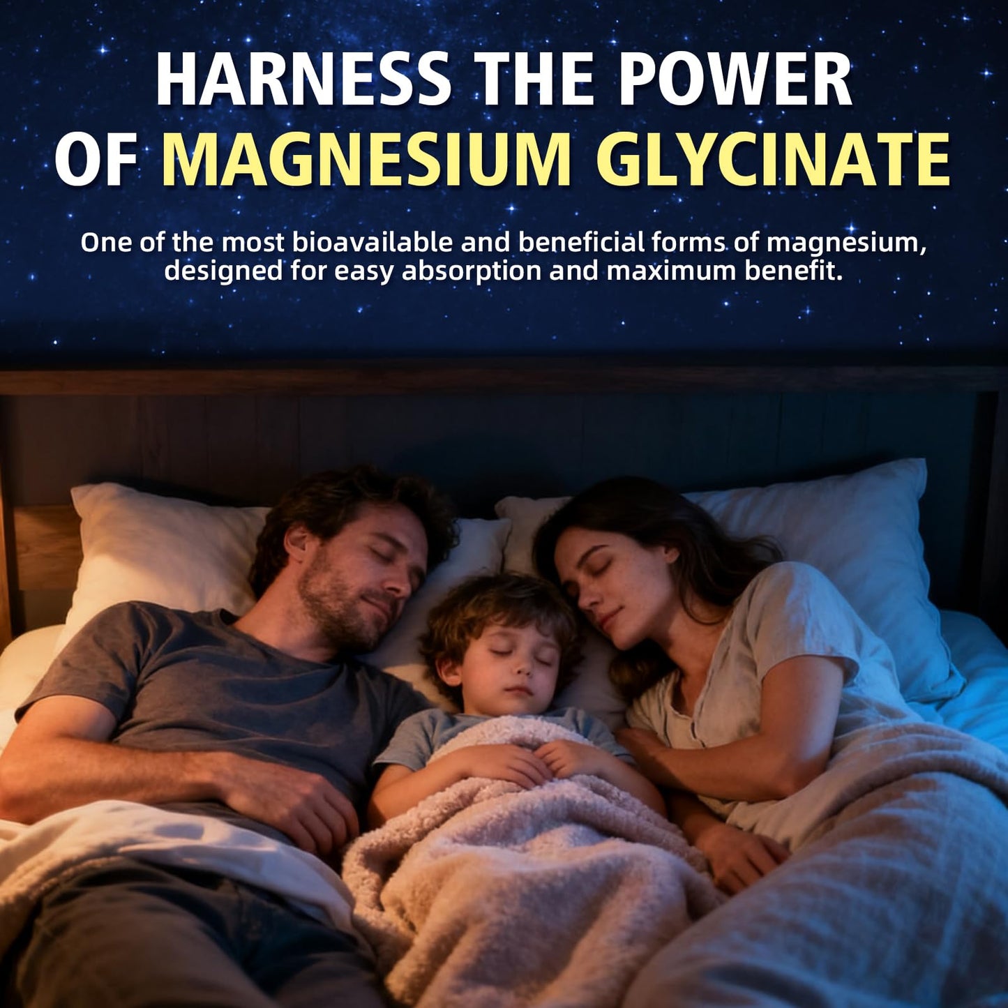 Magnesium Glycinate Gummies 1000mg with L-Threonate β D3, B6 & CoQ10 | Sugar-Free Raspberry, 60 Count