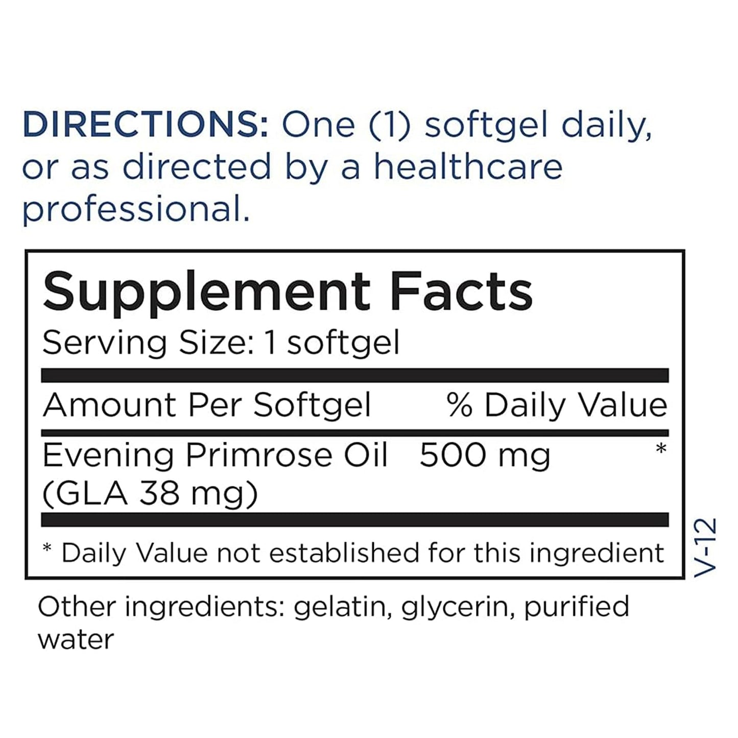 Metabolic Maintenance Evening Primrose Oil Capsules โ 500 mg, 180 Softgels โ Cold-Pressed