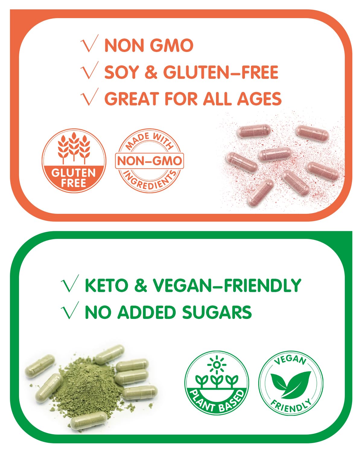 Fruits & Veggies Supplement โ Natural Fruit & Vegetable Vitamins for Women, Men & Kids | Soy Free & Non-GMO