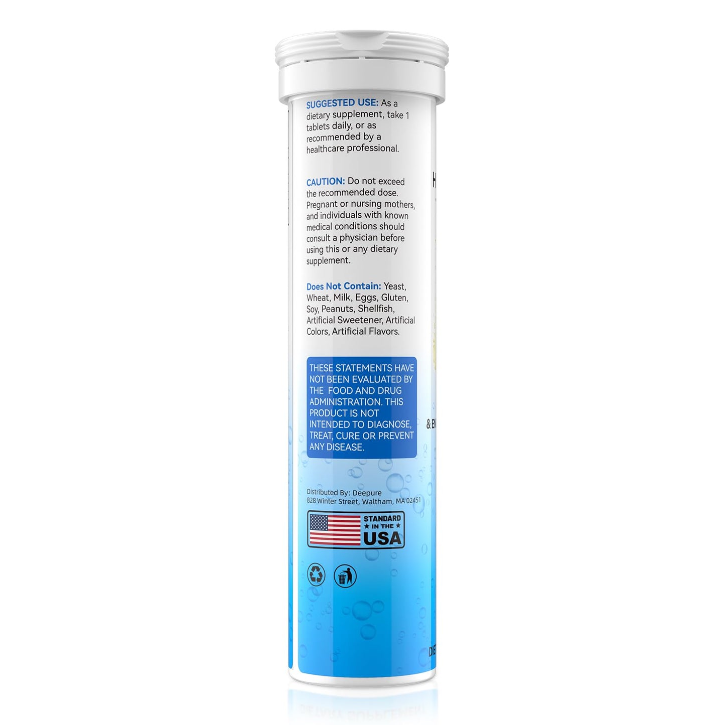 Hydrogen Water Tablets 12ppm with Magnesium β High-Concentration H2 for Brain Health
