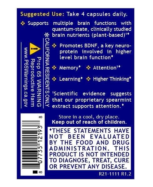 Brain Prodigy by Quantum Nutrition Labs โ Memory & Focus Supplement for Adults