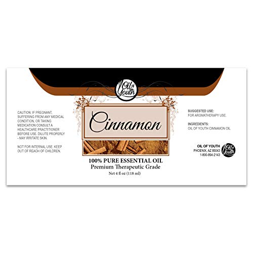 Oil of Youth Cinnamon Essential Oil 4 oz โ Aromatherapy Cinnamon Oil