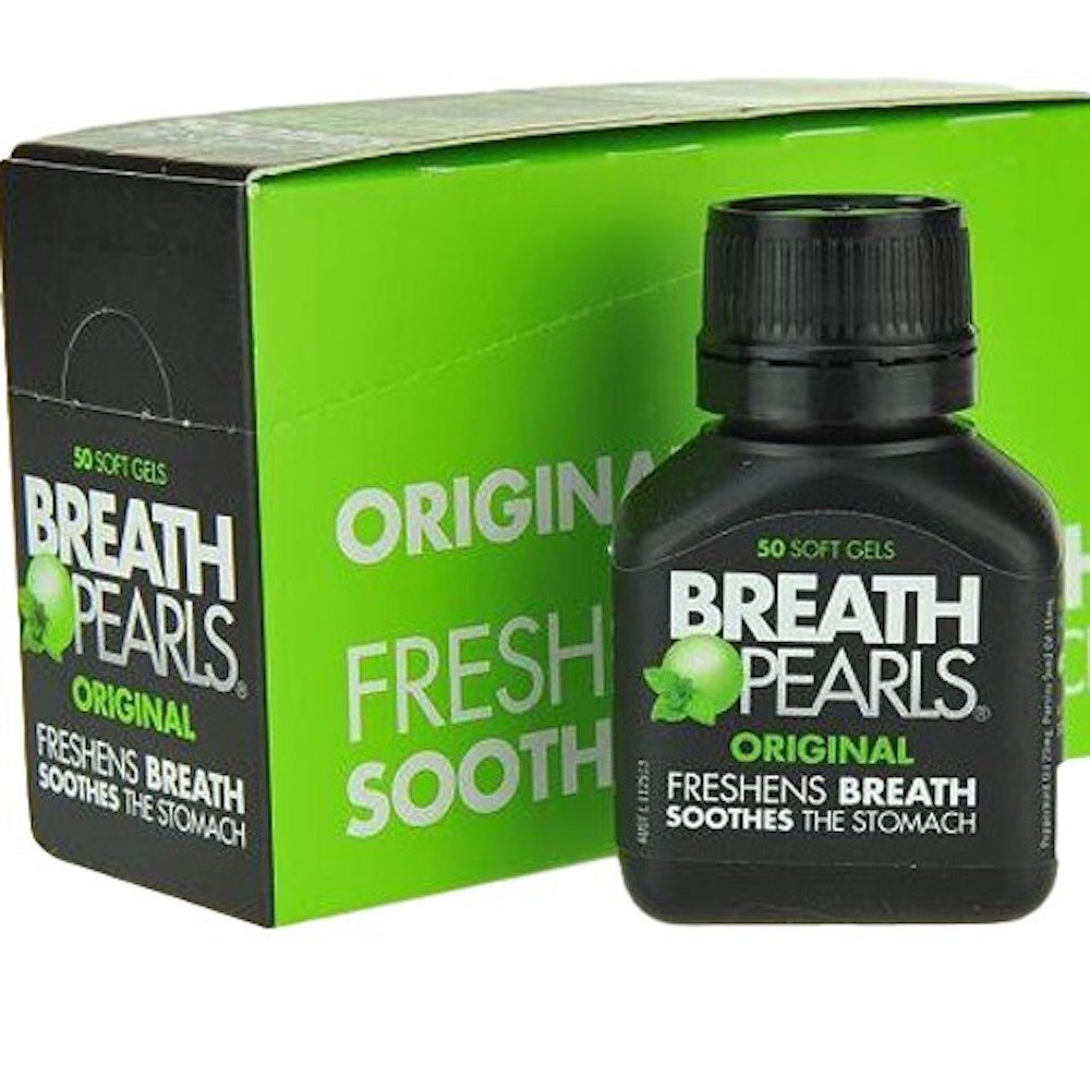 Breath Pearls Original Freshens Breath โ 50 Softgels, All Natural