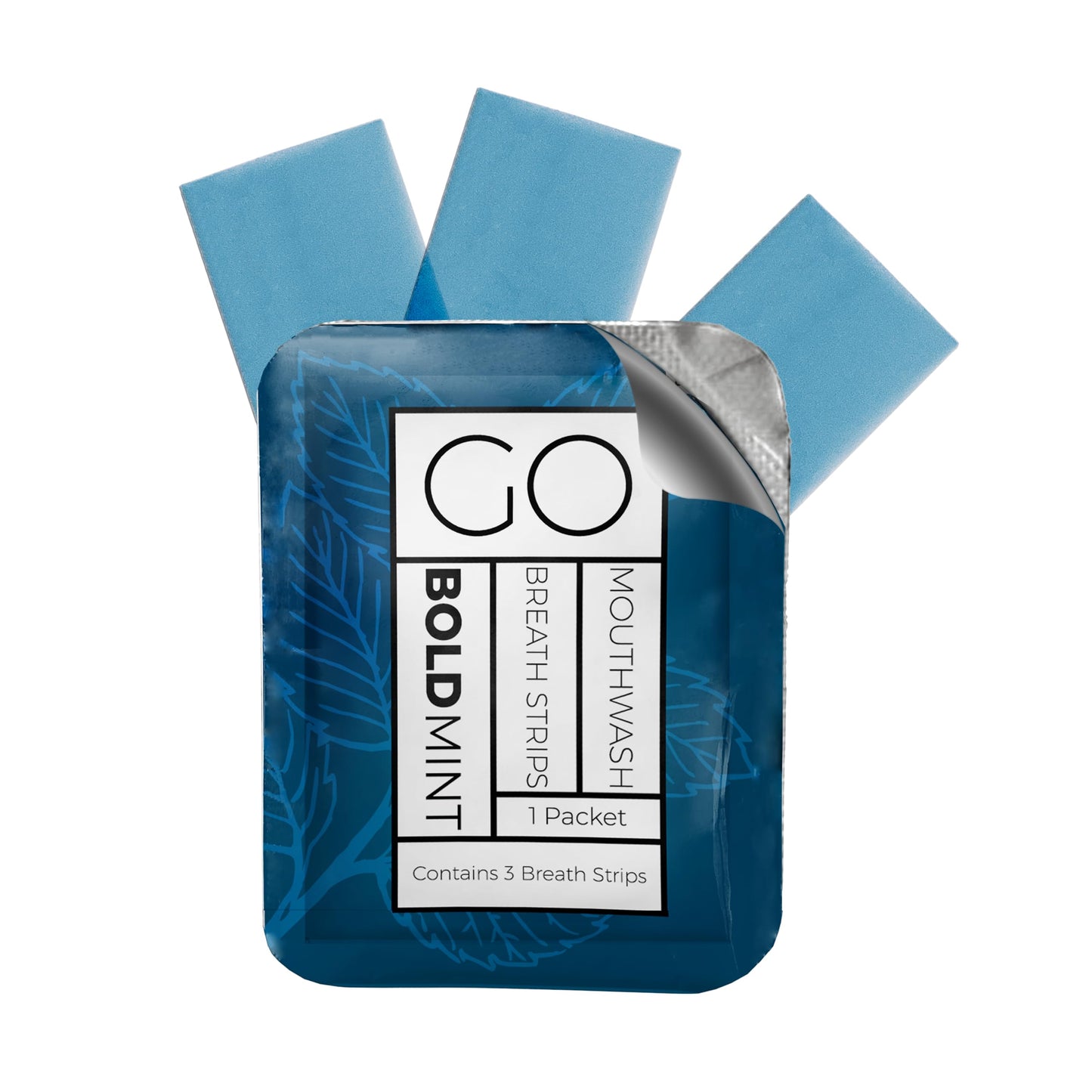 Breath Strips for Bad Breath โ Go Mouthwash (3-Strip Travel Pack) | Bold Mint