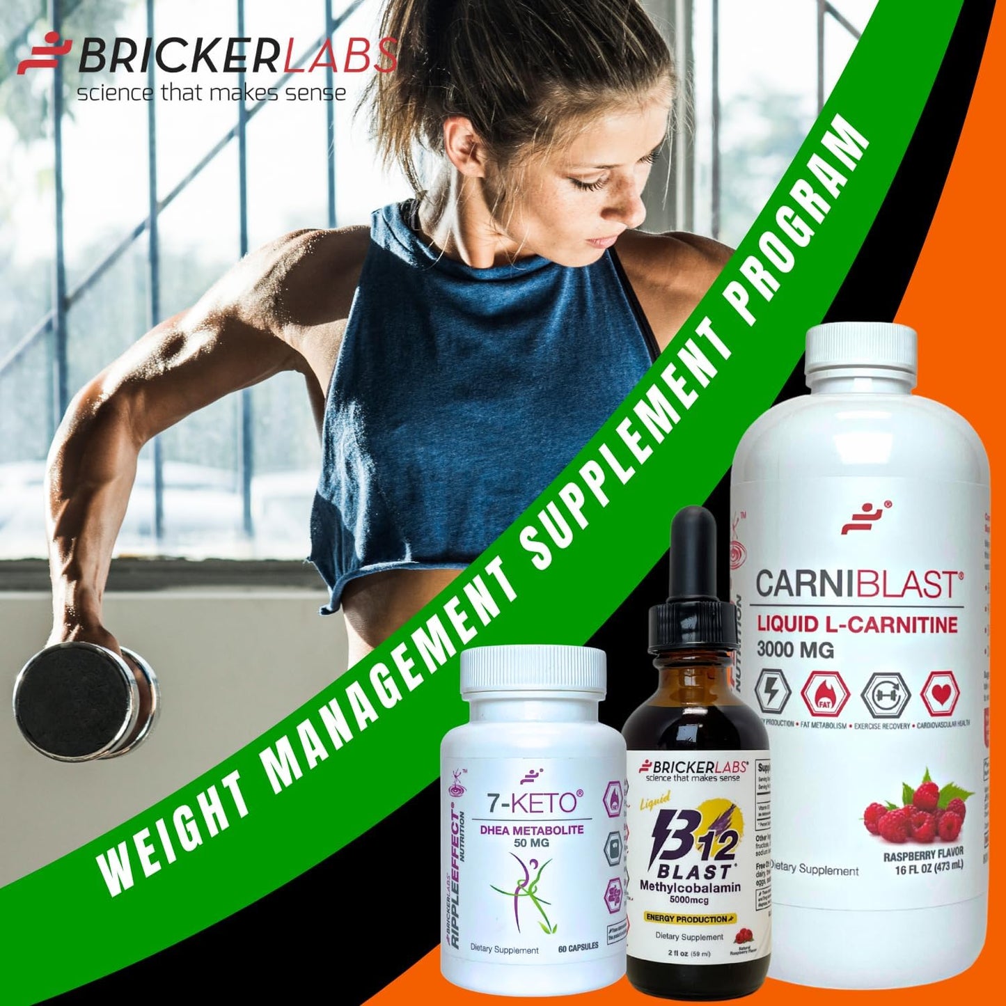 Bricker Labs 7-Keto DHEA Metabolite 50 mg โ Metabolic Support & Energy Balance, 60 Capsules