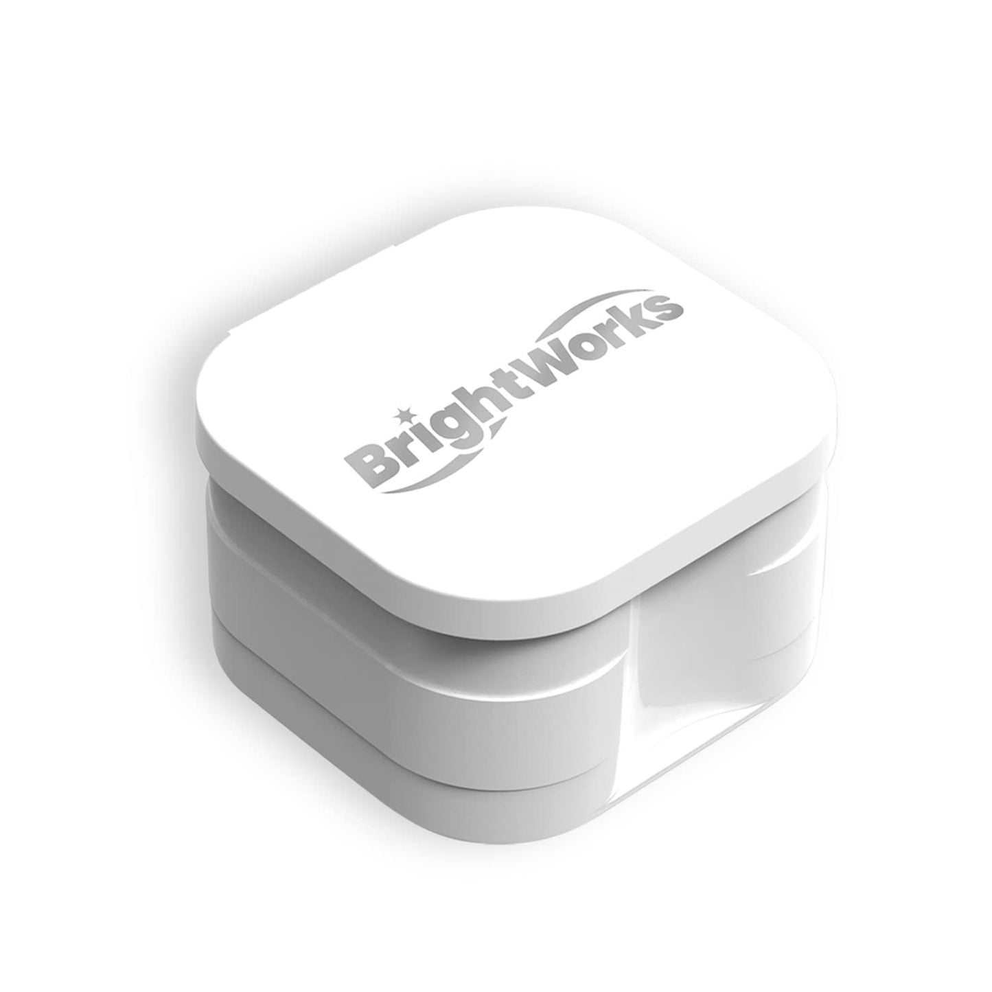 BrightWorks Dental Bath Cleaner Cup Case (3 Pack) β Dentures, Aligners, Retainers & Dental Appliances