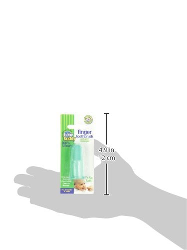 Brilliant Baby Finger Toothbrush โ Silicone Gum Massager & Teether (3+ Months) โ Clear