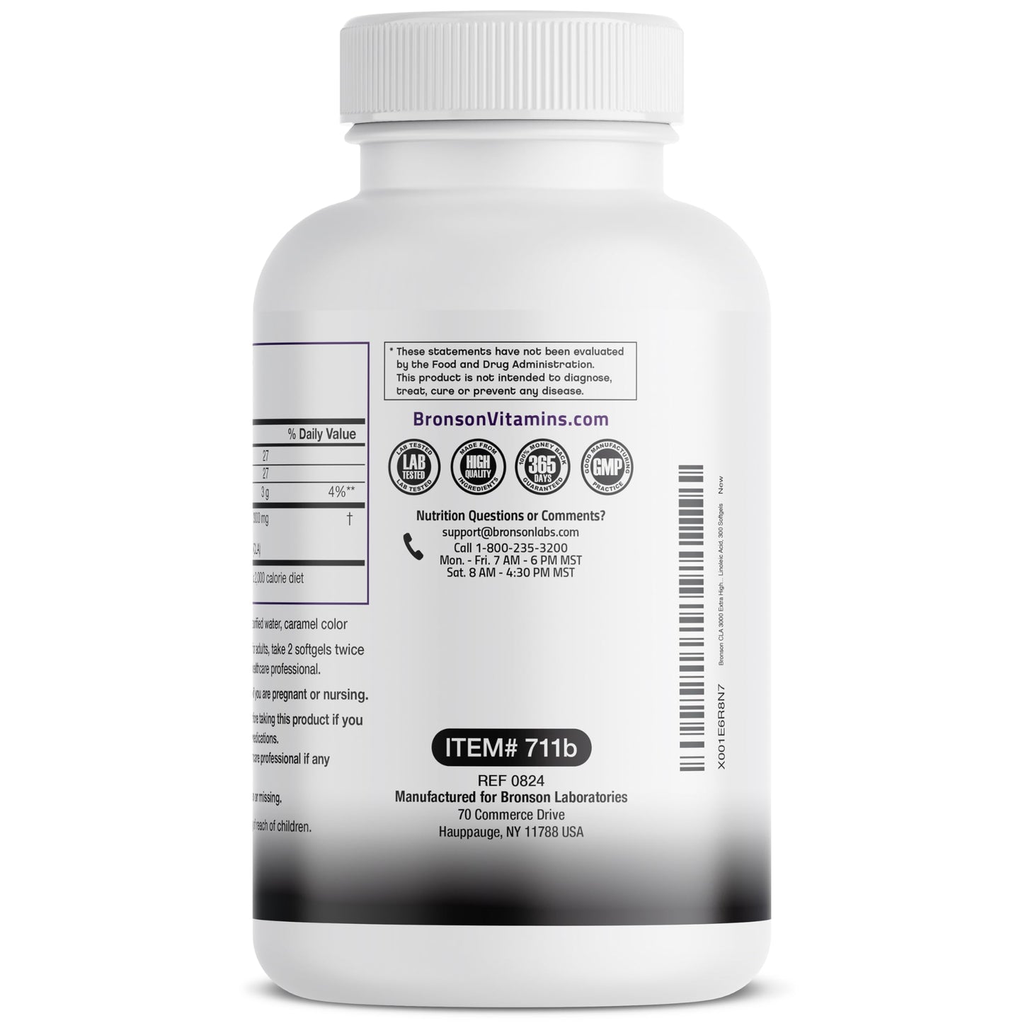 Bronson CLA 3000 Extra High Potency โ 2250 mg CLA per Serving