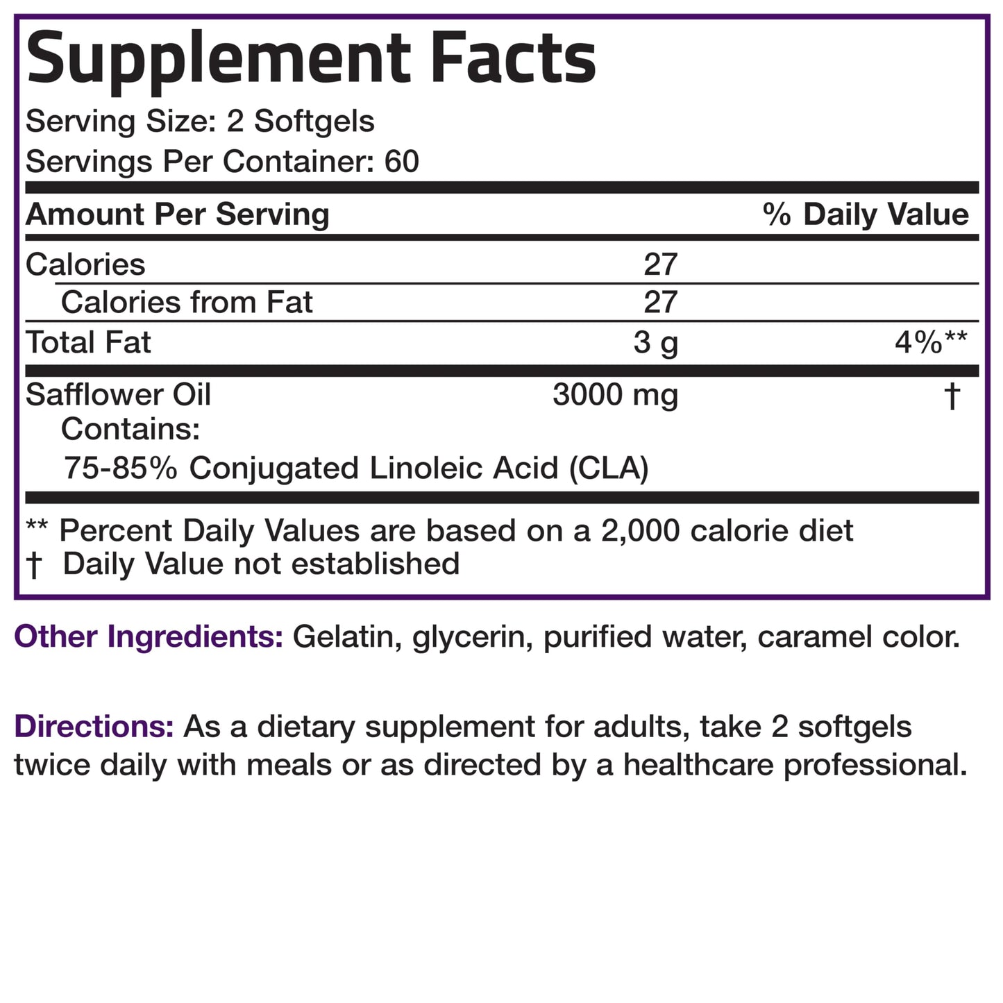 Bronson CLA 3000 Extra High Potency โ 2250 mg per Serving, 120 Softgels