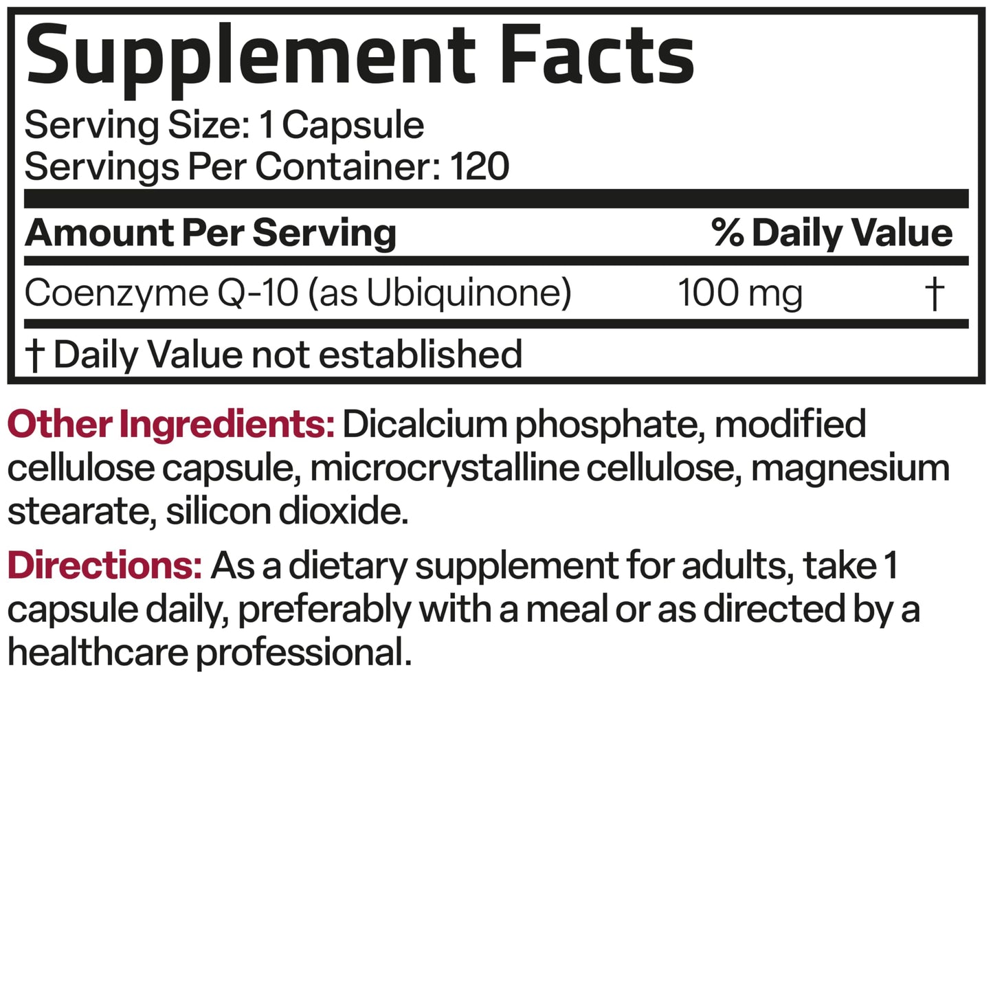Bronson CoQ10 100 mg High Potency Vegetarian Capsules โ 120 Veg Capsules