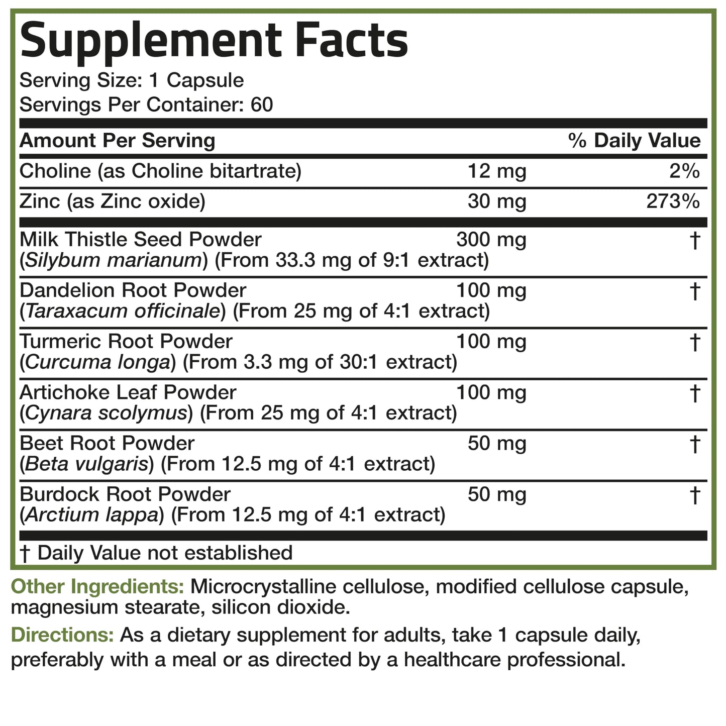 Bronson Liver Detox Advanced Detox & Cleansing Formula โ 60 Veg Capsules
