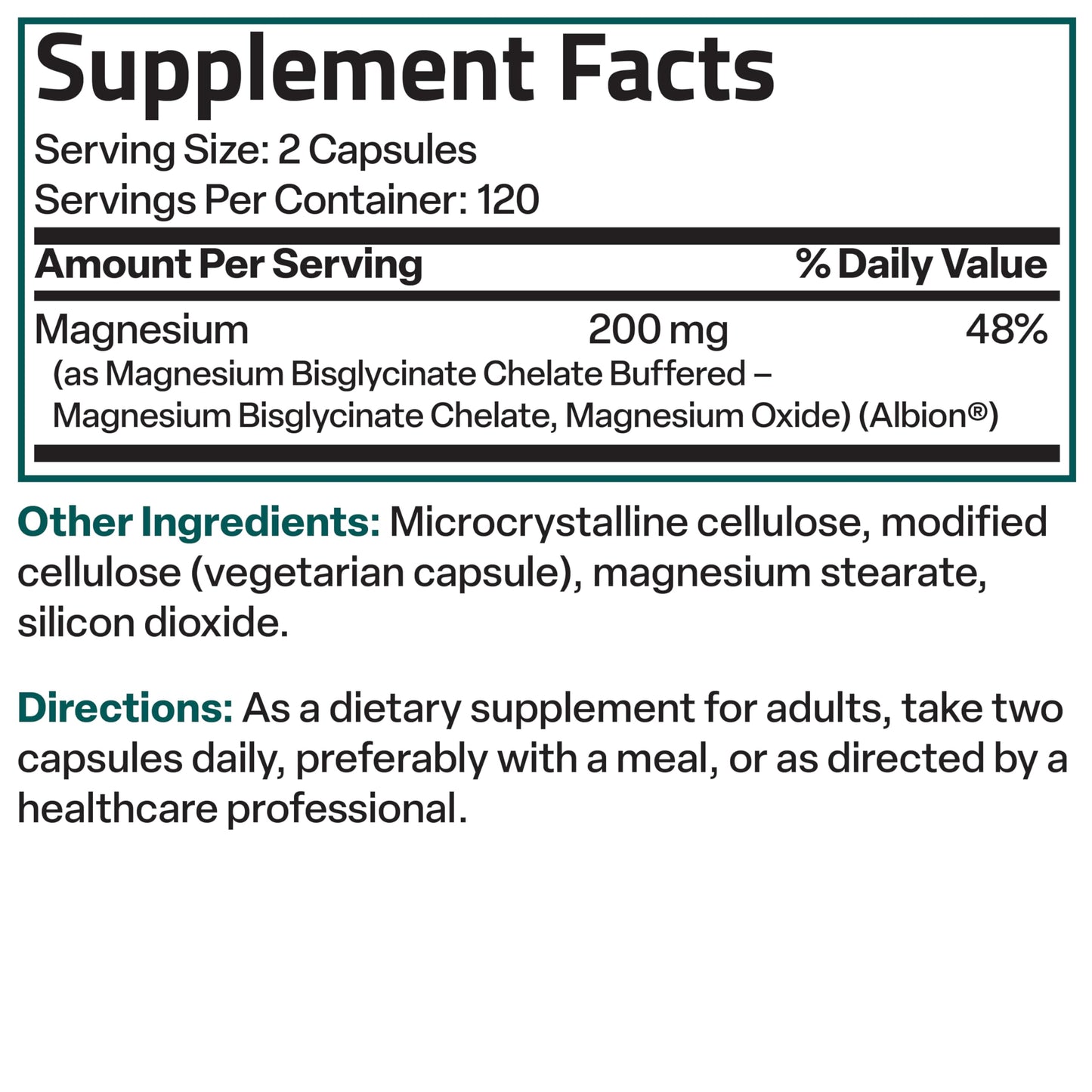 Bronson Magnesium Glycinate 200 mg โ Chelated for High Absorption, Non-GMO, 240 Vegetarian Capsules