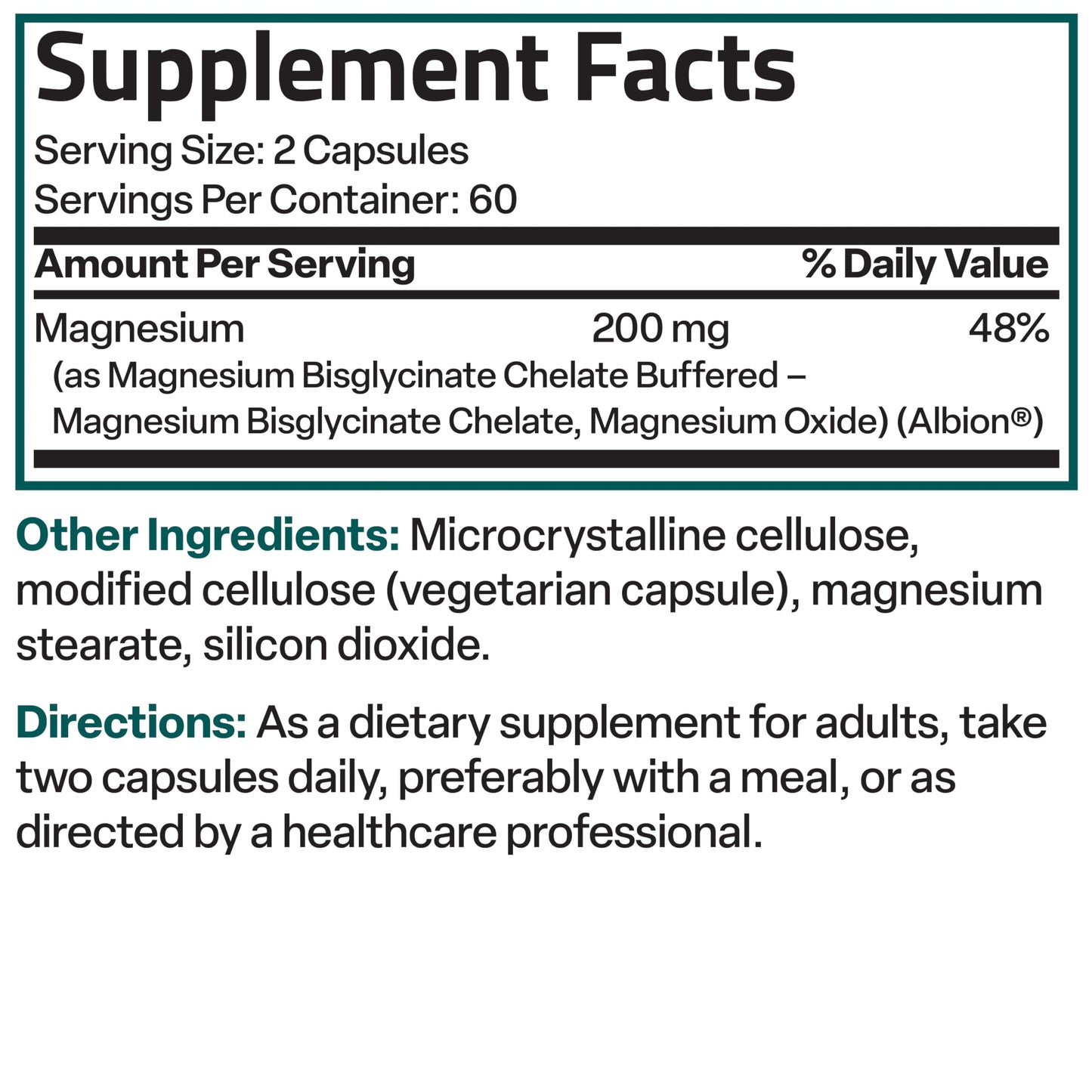 Bronson Magnesium Glycinate 200 mg โ Chelated for High Absorption, Gentle on Stomach | Non-GMO, 120 Vegetarian Capsules