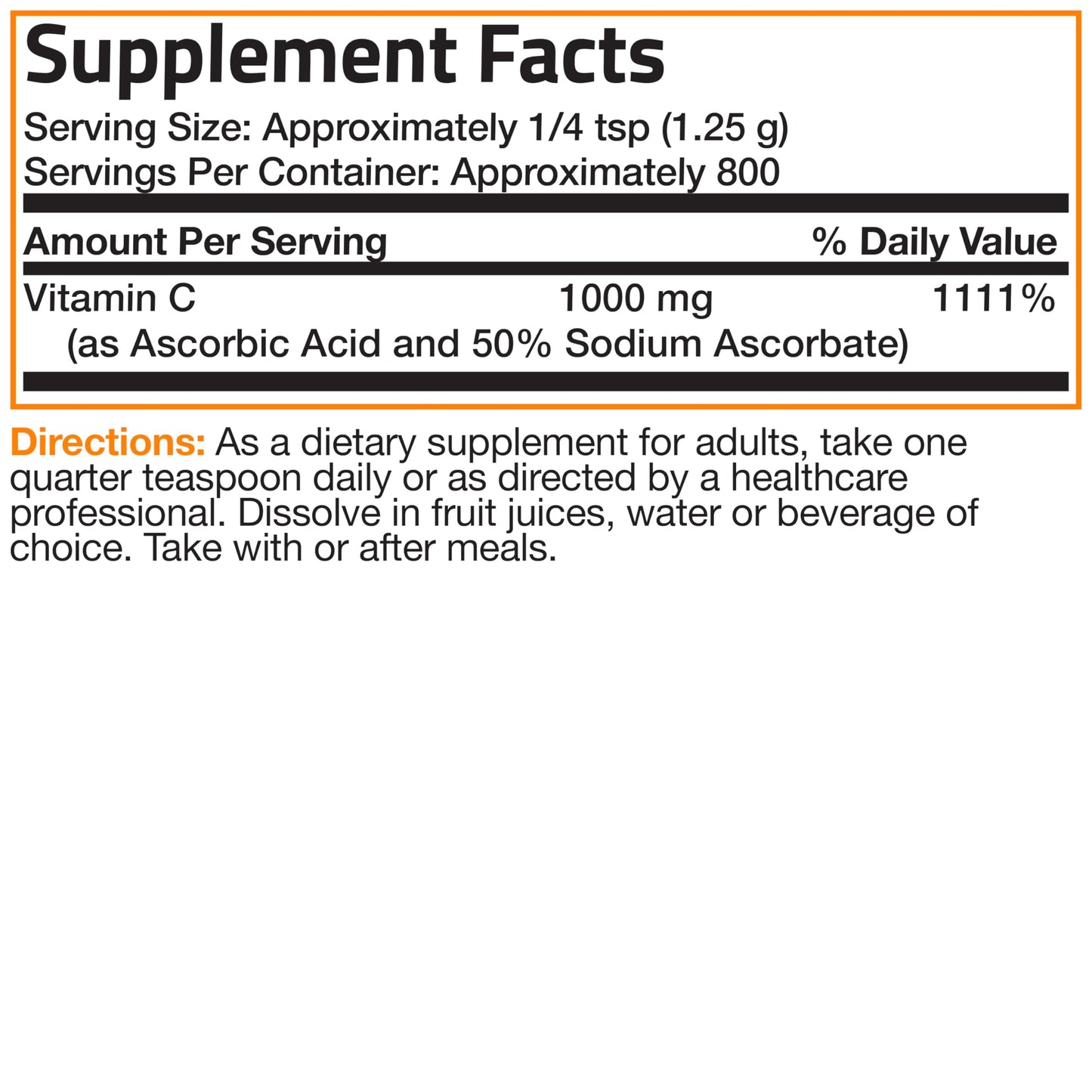 Bronson Buffered Vitamin C Powder โ Immune Support, Antioxidant, 1 kg (2.2 lbs)