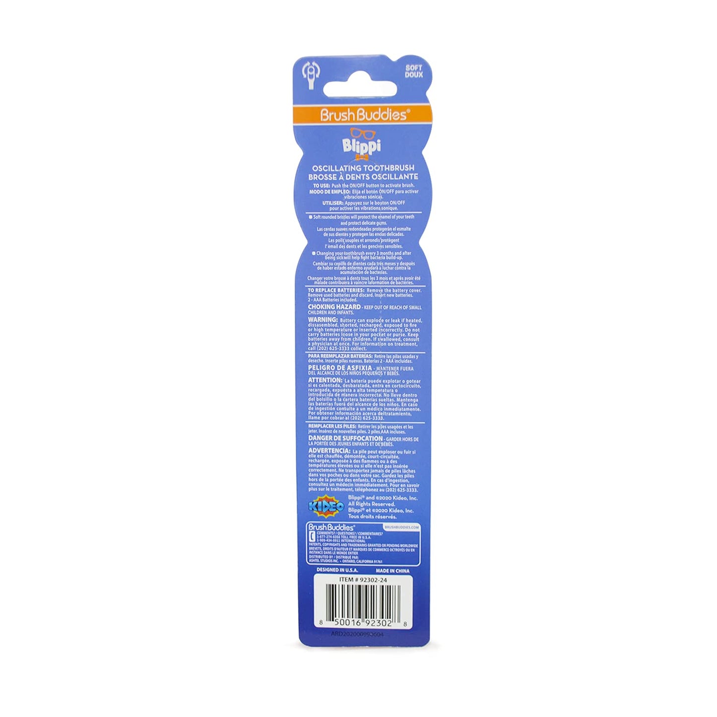 Brush Buddies Blippi Electric Toothbrush โ Kids & Toddler Electric Toothbrushes (4-7) | 1PK