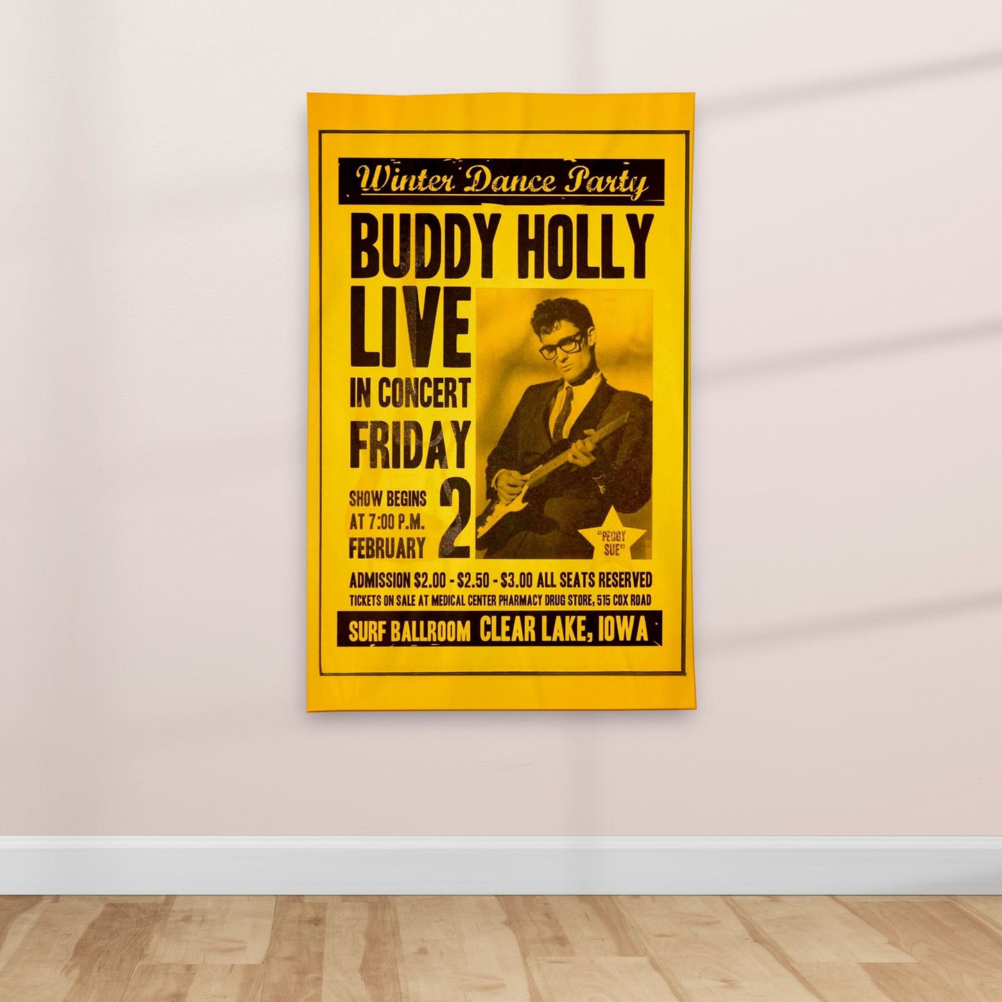 1950's Retro American Music poster - Textile Poster