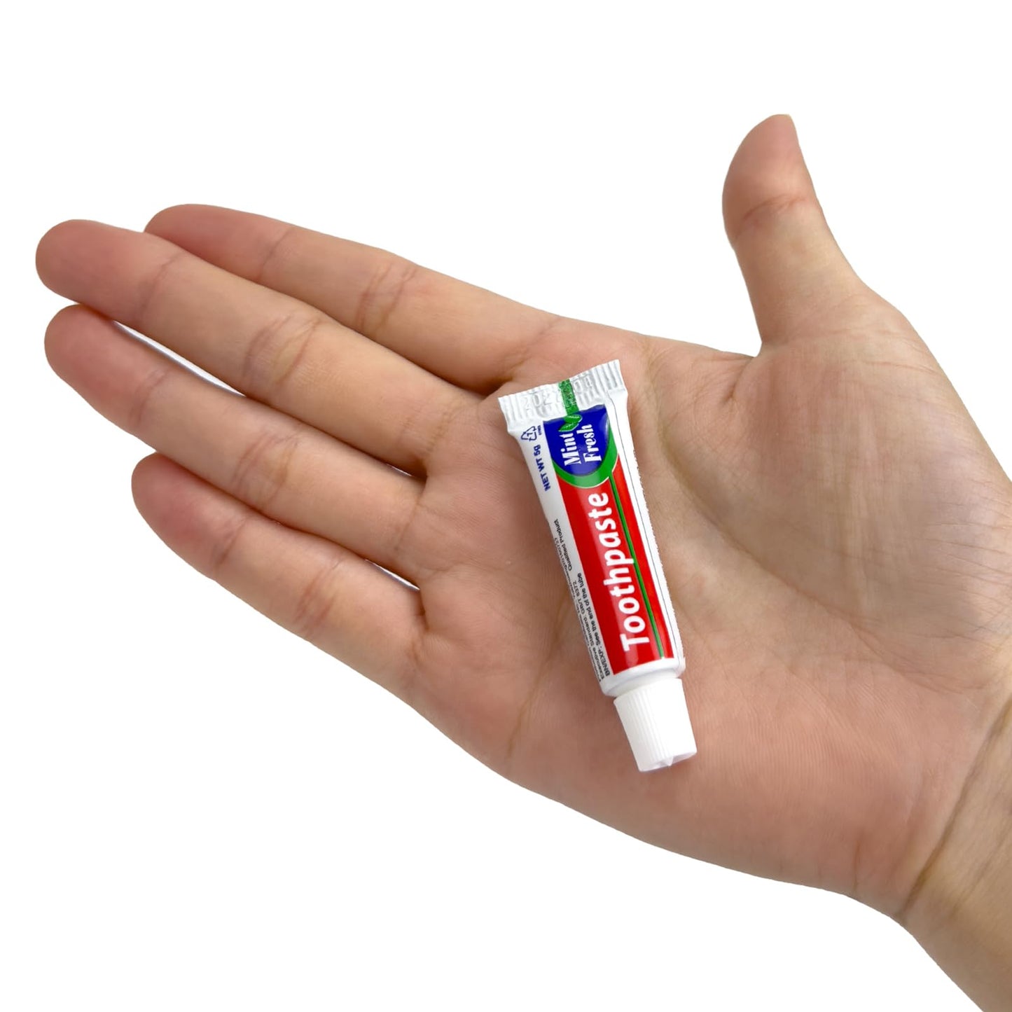 200 Pcs Bulk Travel Size Toothpaste โ 0.176 oz Mint Mini, Single-Use for Hotels & Guests