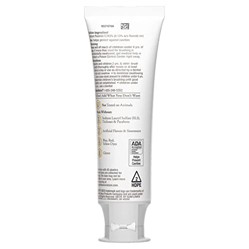 Burt's Bees Toothpaste with Fluoride โ Extra White Zen Peppermint 4.7 oz (14) | ADA Accepted