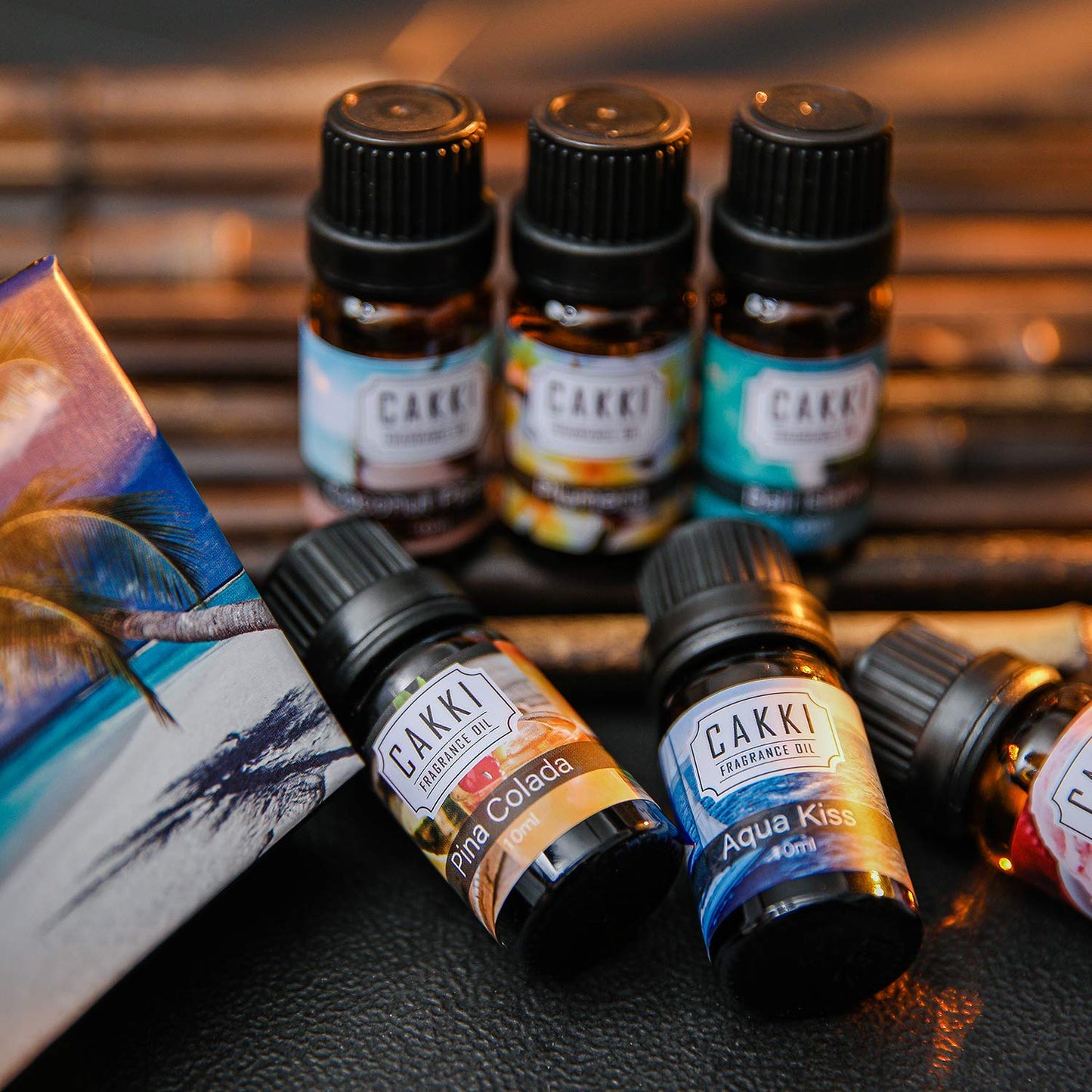 CAKKI Summer Fragrance Oils Set 6x10ml โ Coconut Passion, Plumeria, Pina Colada