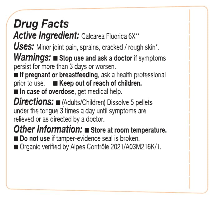 Calcarea Fluorica β OLLOIS Organic & Vegan Cell Salt #1 (Pack of 2)