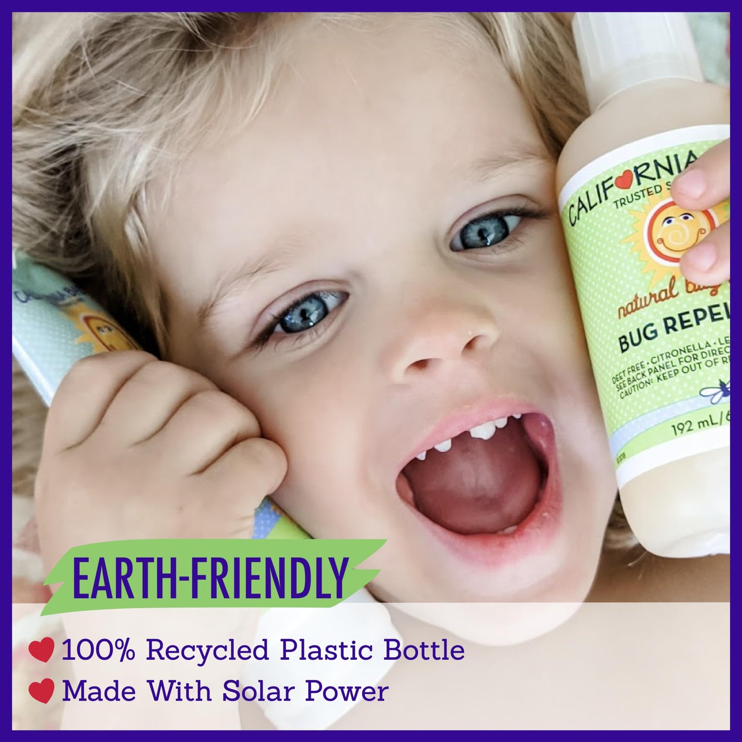 California Baby Natural Bug Spray โ DEET-Free Mosquito Repellent for Babies & Kids (Citronella)