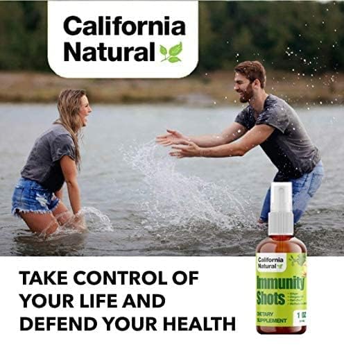 California Natural Immunity Shots 1oz โ Organic Ginger & Oregano Oil | Immune Support