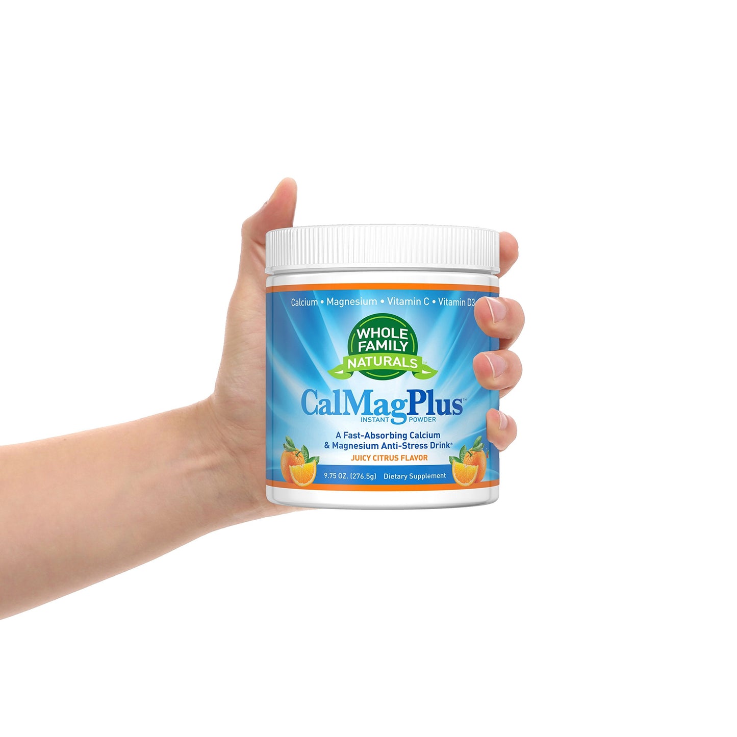 CalMag Plus Calcium Magnesium Powder with Vitamin C & D3 – Gluten Free, Non-GMO, Orange Tangerine Flavor