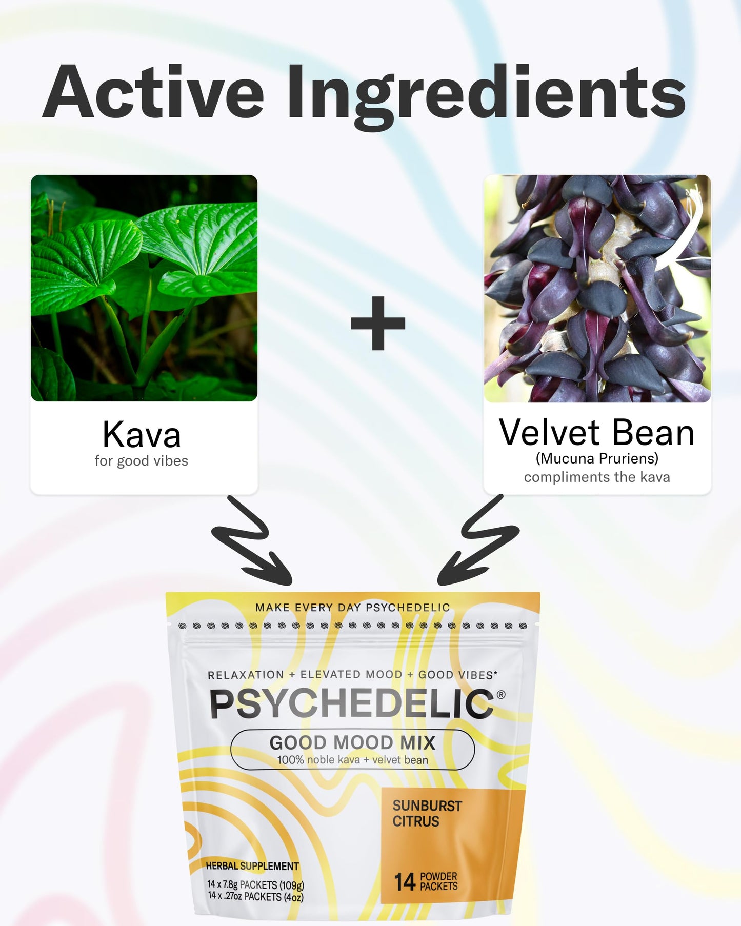 Calming Kava Drink Mix โ Sunburst Citrus, 14 Sticks
