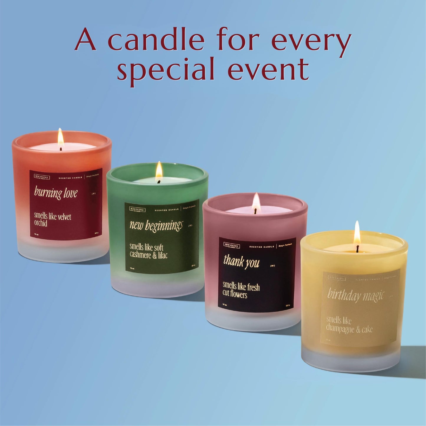 Birthday Magic Scented Candle โ 10 oz, 40-50 Hour Burn | Champagne & Cake | Gifts for Women