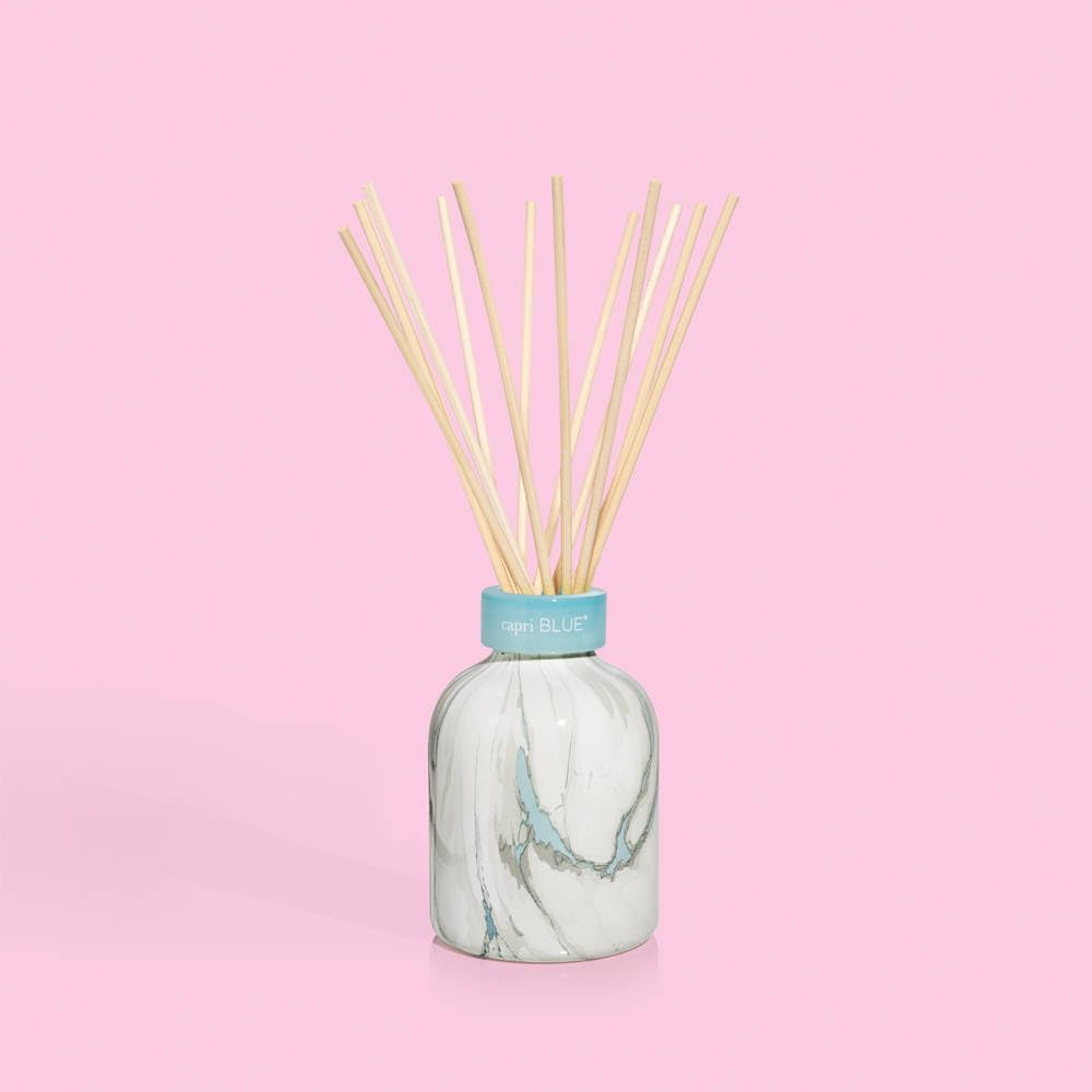 Capri Blue Blue Jean Reed Diffuser Set โ Marble Diffuser, Sticks & Aroma Oil (5.7 fl oz)