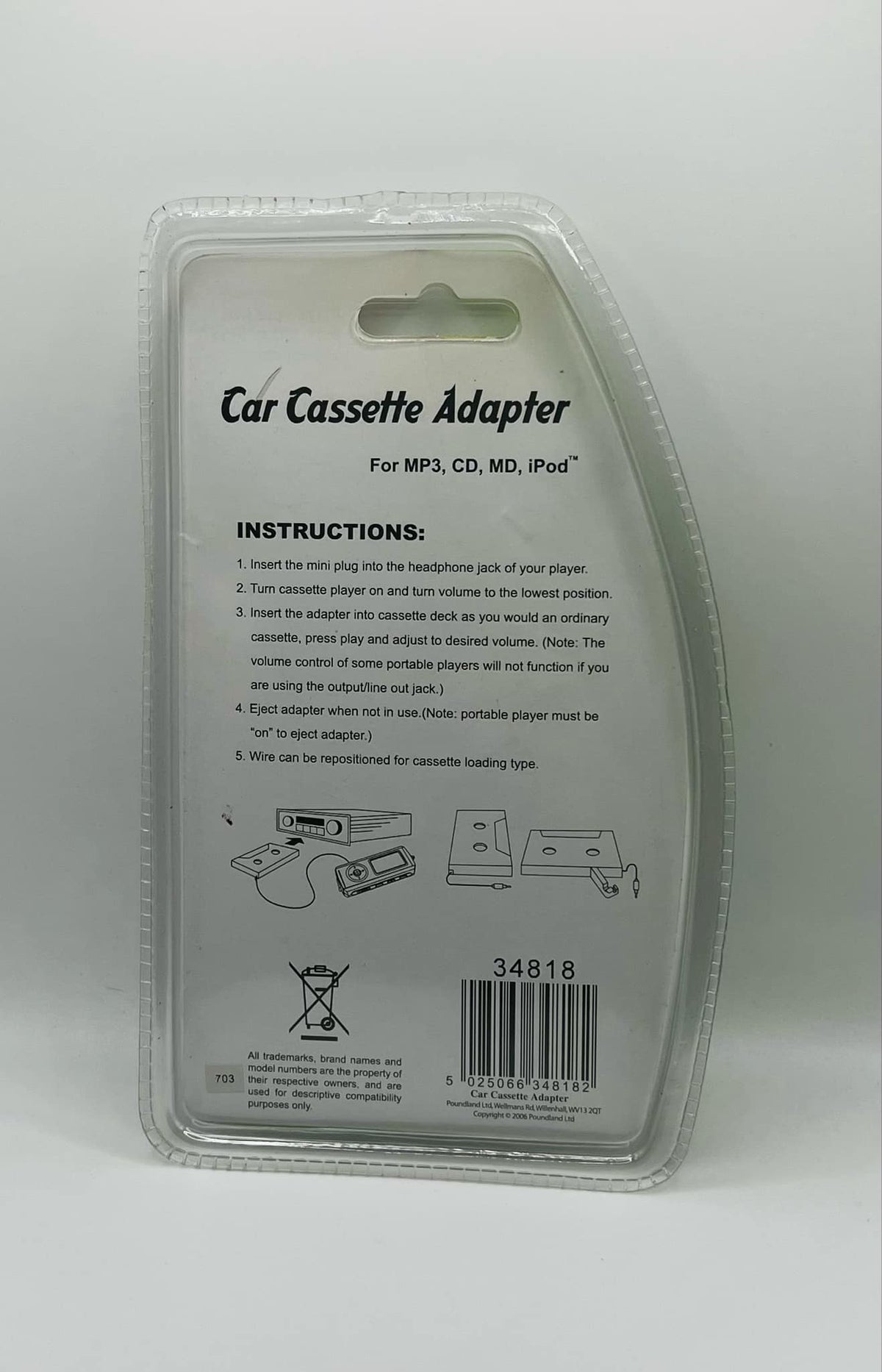 Car Cassette Adapter (NEW SEALED)