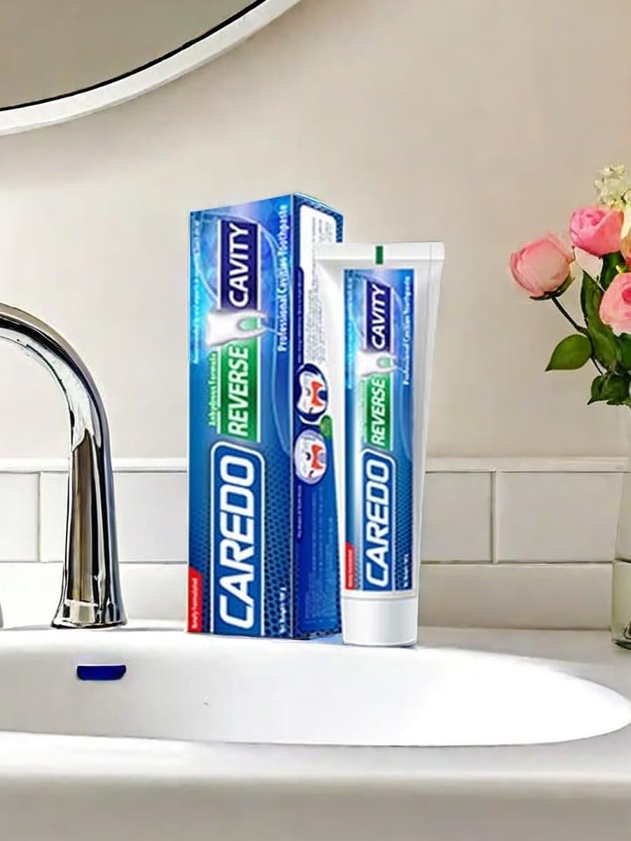 CAREDO Cavity Repair Toothpaste โ Hydroxyapatite Remineralizing, Fluoride-Free