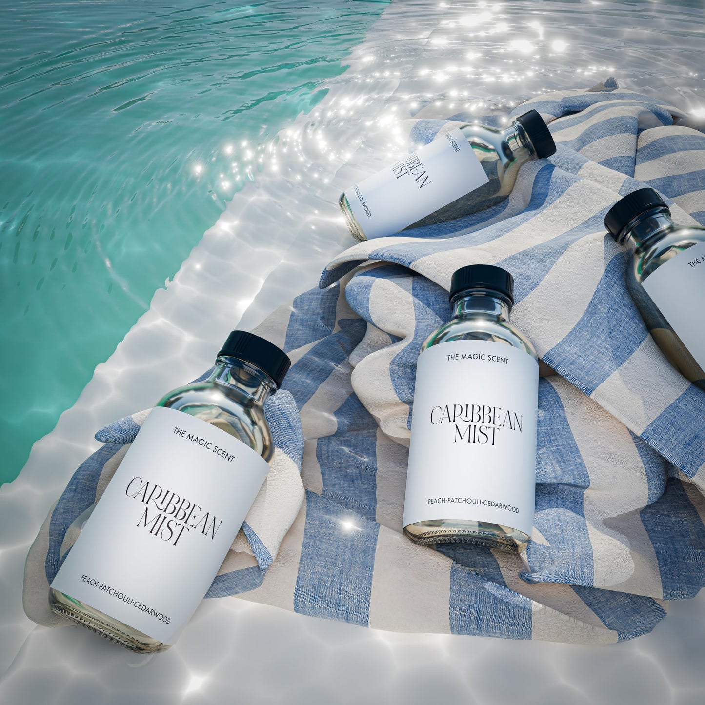 The Magic Scent Carribean Mist Diffuser Oil โ Hotel & Home Luxury Scents (4 fl oz / 120 mL)