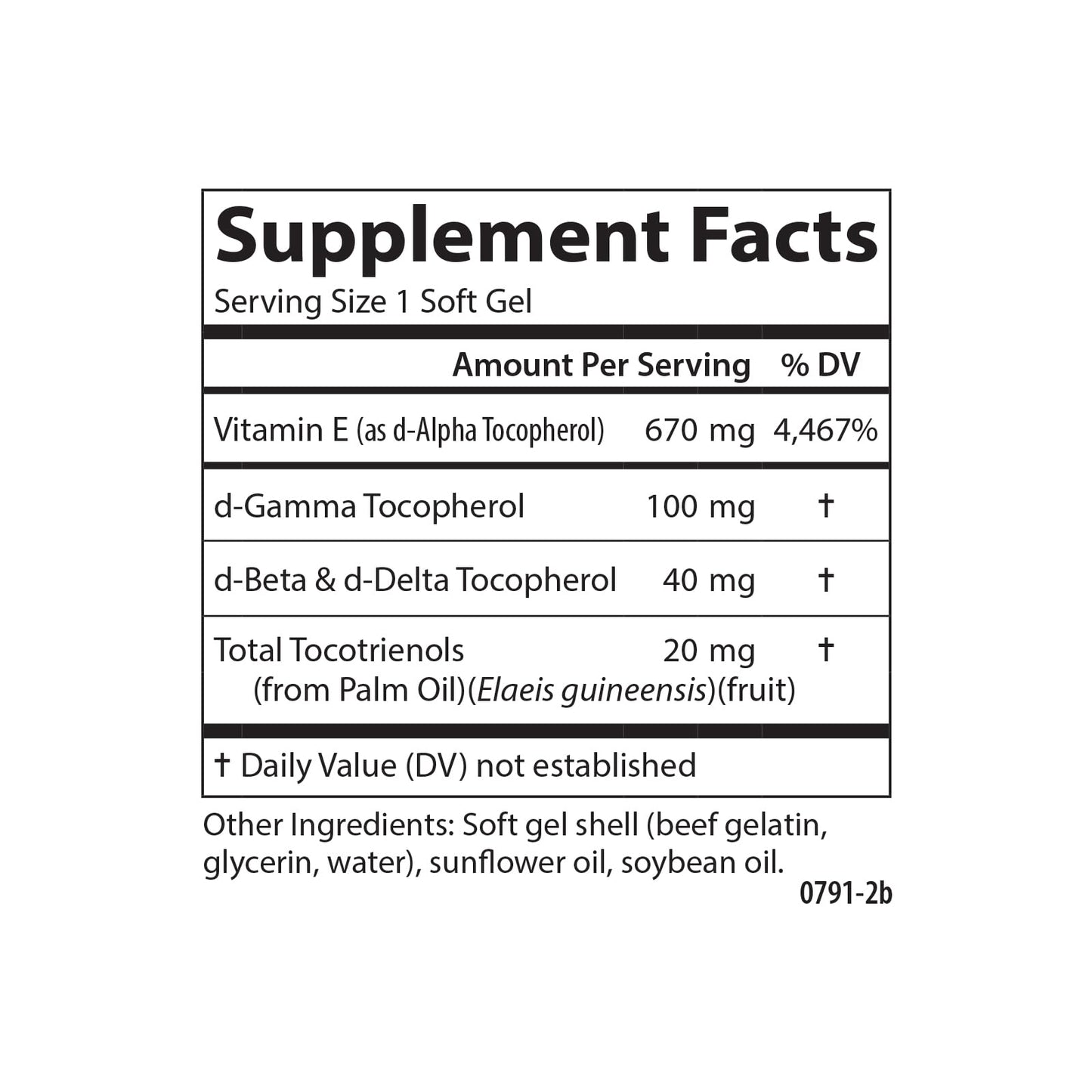 Carlson E-Gems Elite 1000 IU Vitamin E โ Heart Health, Tocopherols & Tocotrienols, 120 Soft Gels