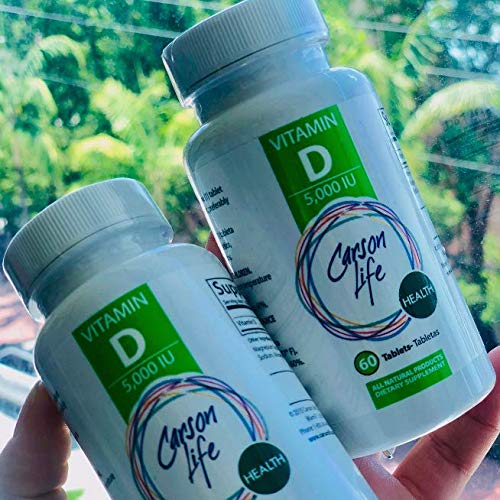 CARSON LIFE Liquid Collagen with Vitamin C + Vitamin D Bundle (16 oz + 60 tablets) โ Strong Skin, Bones & Nails