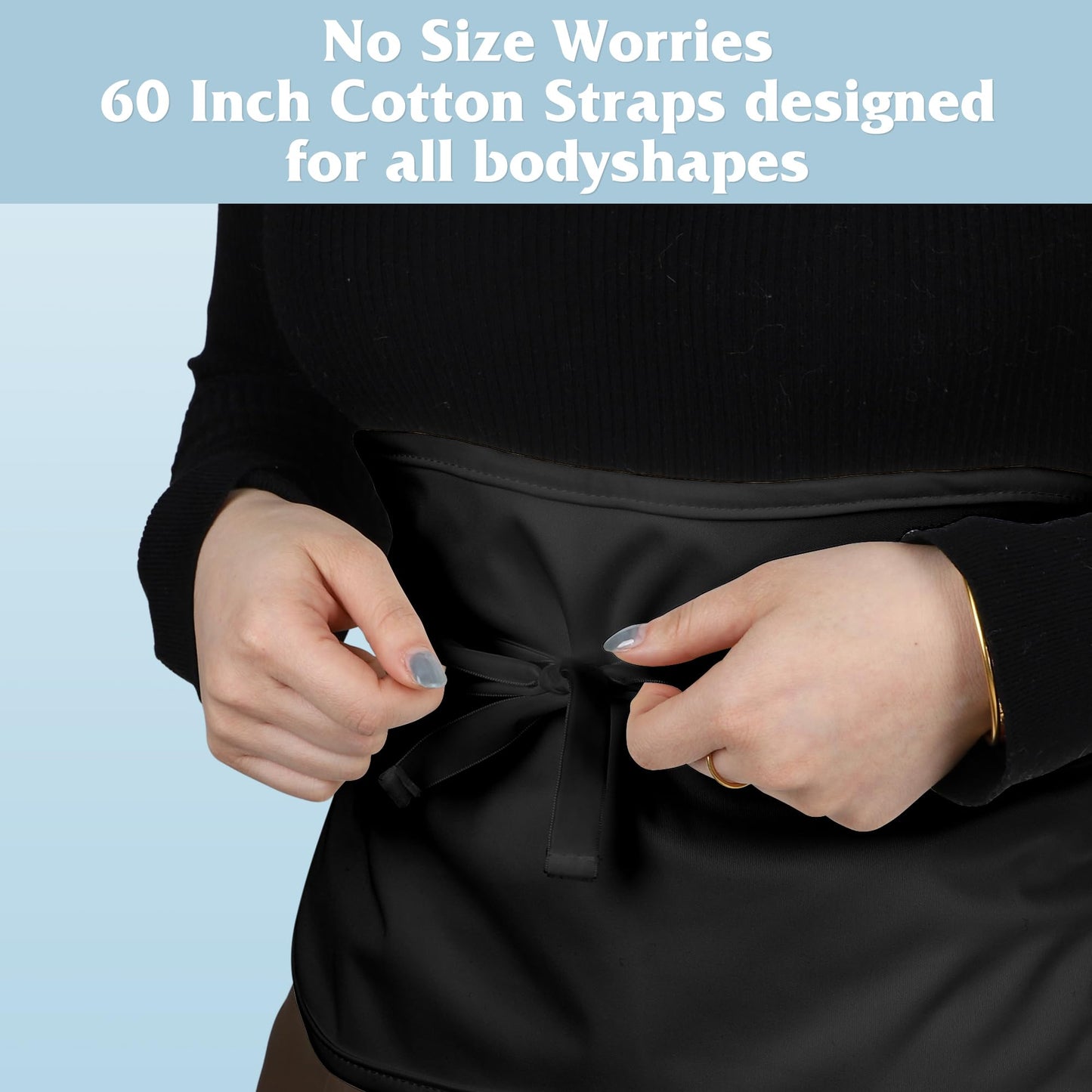 Castor Oil Pack Wrap β Organic Cotton, Reusable Kit for Stomach & Liver Detox (Black)