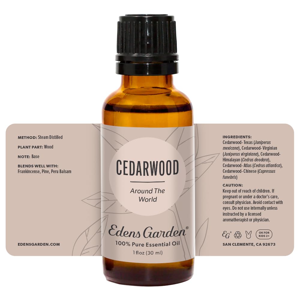Edens Garden Cedarwood Around The World Essential Oil โ 30 ml, 100% Pure & Premium