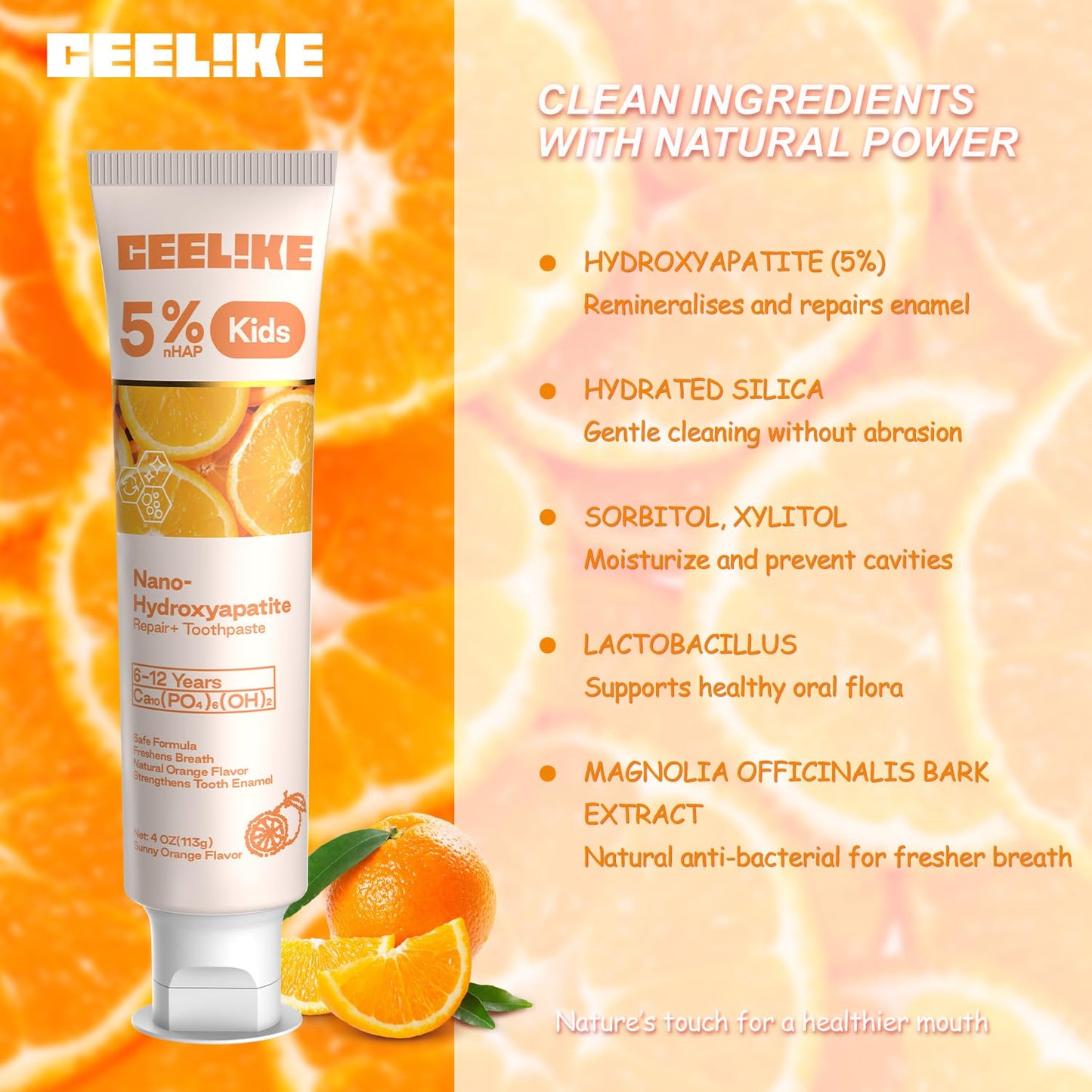 CEELIKE Hydroxyapatite Toothpaste & Kids Set โ Strengthens Teeth & Enamel