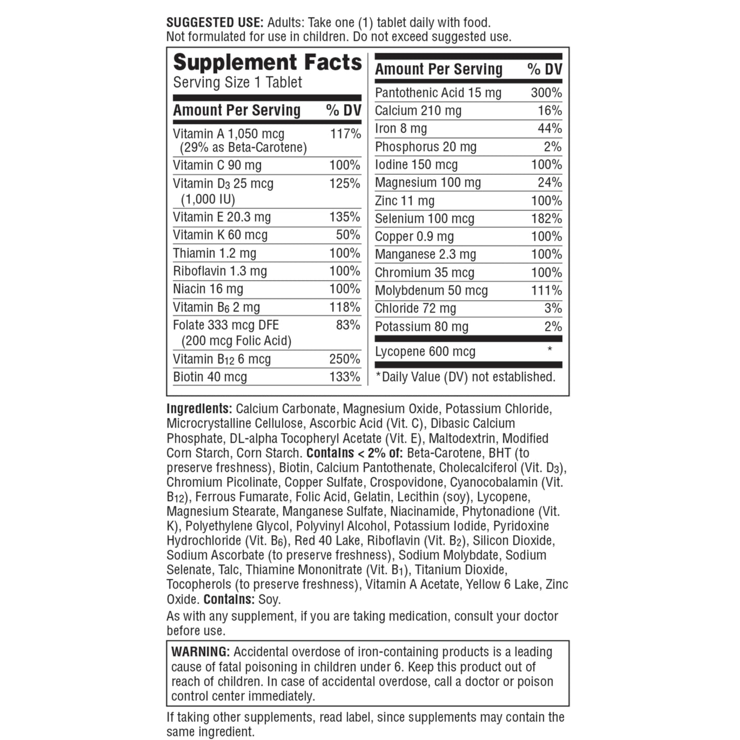 Centrum Multivitamin for Men โ 120 Count | Vitamin D3, B Vitamins & Antioxidants
