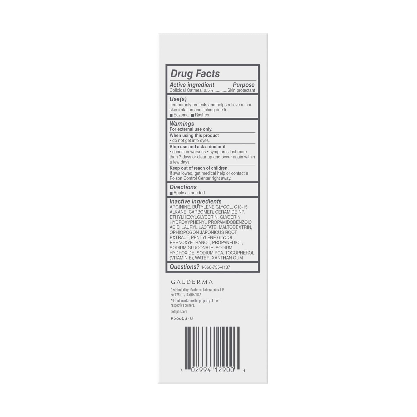 Cetaphil Eczema Restoraderm Itch Relief Gel โ 0.5% Colloidal Oatmeal, Steroid-Free, 2 fl oz