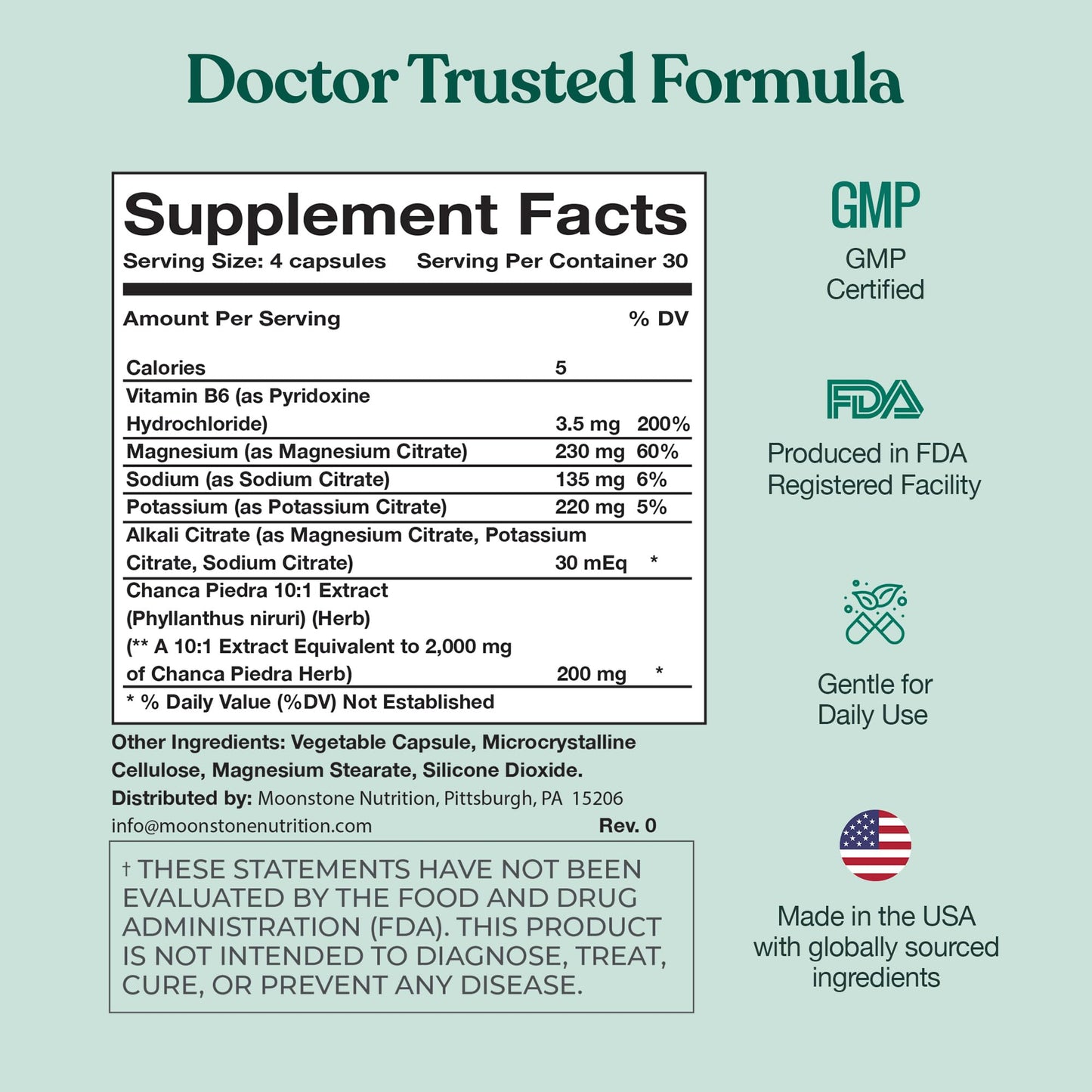 Chanca Piedra Stone Breaker - Advanced Formula Sugar Free Kidney Cleanse (120 Vegan Capsules)
