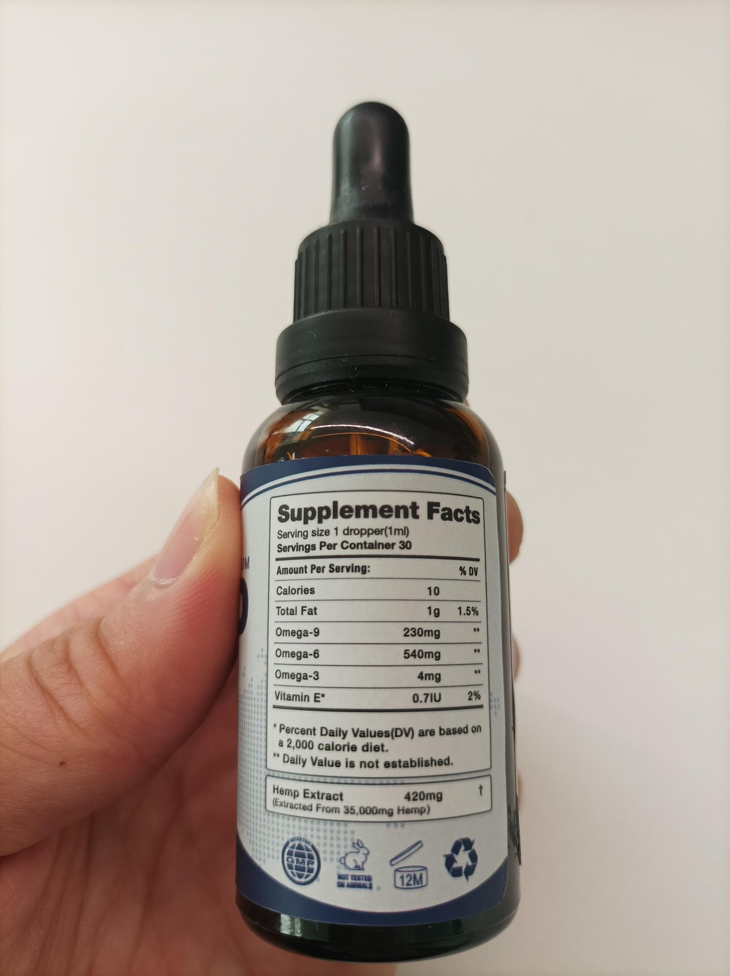 CHANUBITO 4 Pack Omega Oil Drops β Organic High Potency