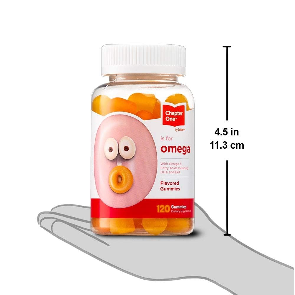 Chapter One Omega Gummies for Kids โ Great Tasting, Kosher (120 Flavored Gummies)