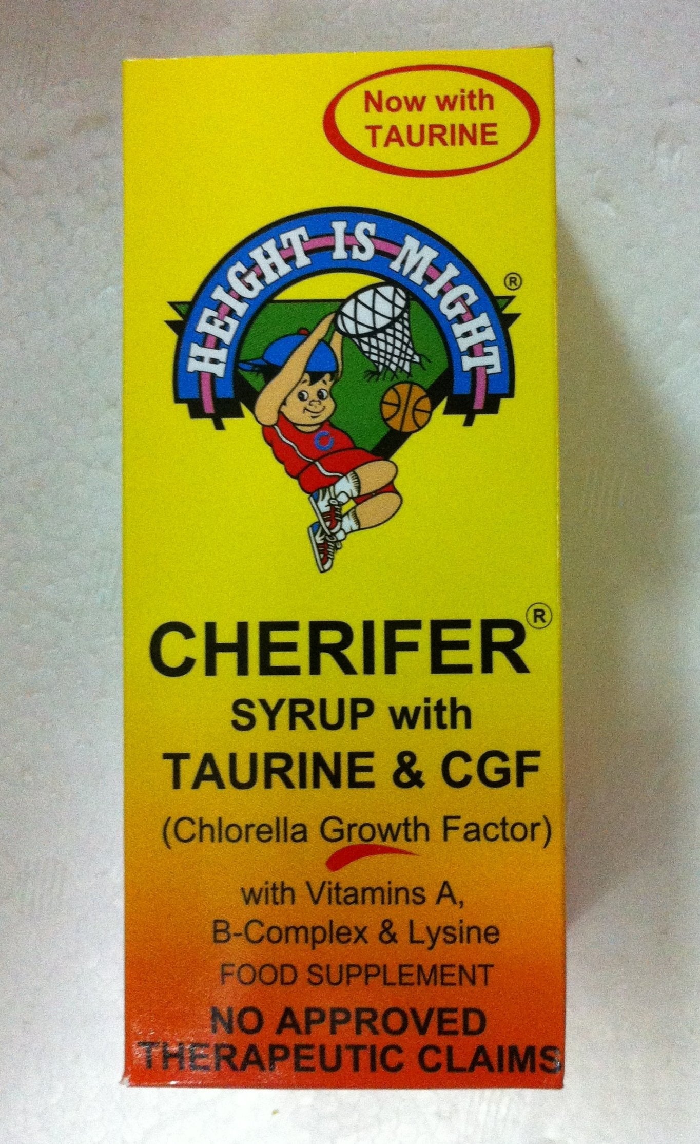 Cherifer Syrup 3 x 120ml โ Chlorella Growth Factor, Taurine & Lysine