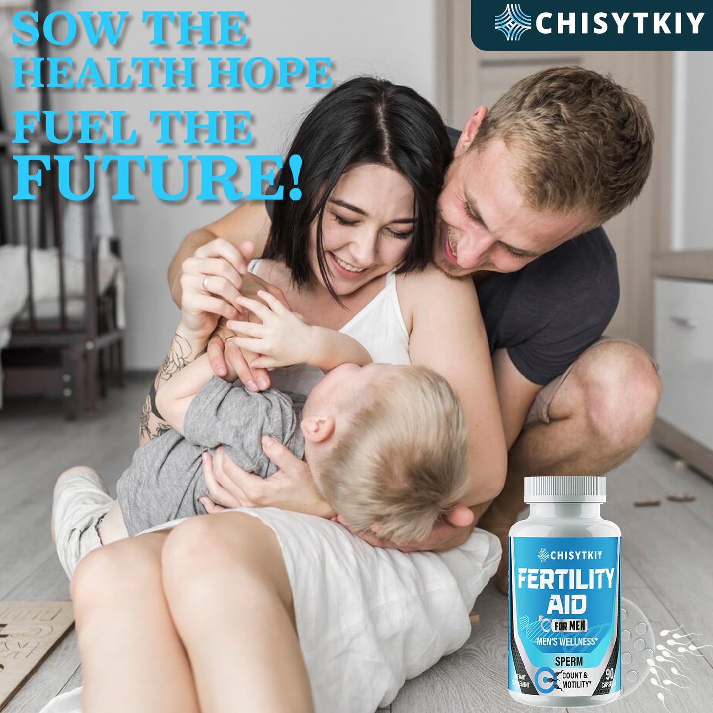 Chisytkiy Male Fertility Supplements โ 90 Caps (Maca, Zinc, CoQ10)
