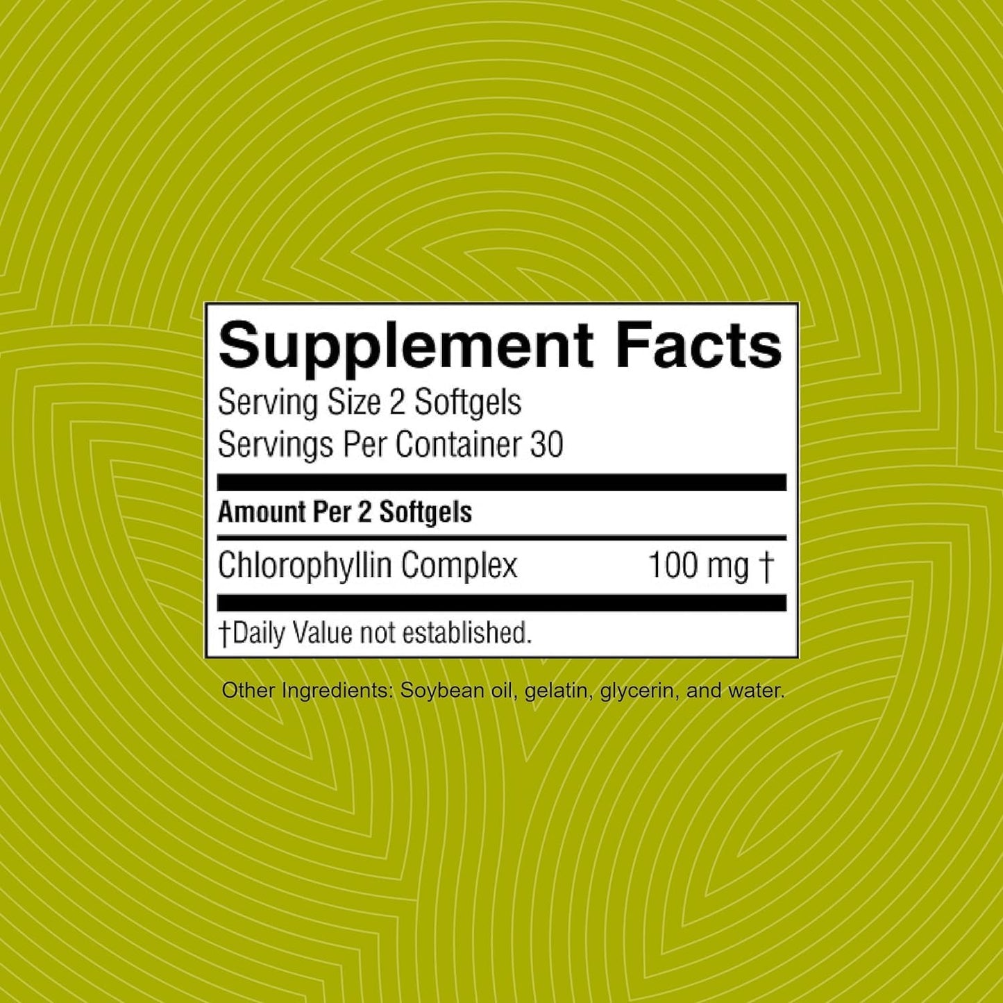 Nature's Sunshine Chlorophyll 60 Softgel Capsules โ Digestion, Immunity & Detox Support